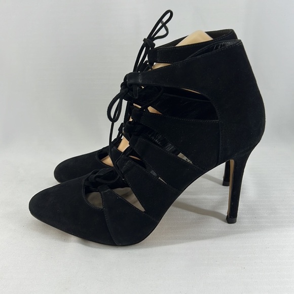 L.K. Bennett Honor Suede Lace-Up Bootie - Picture 4 of 10